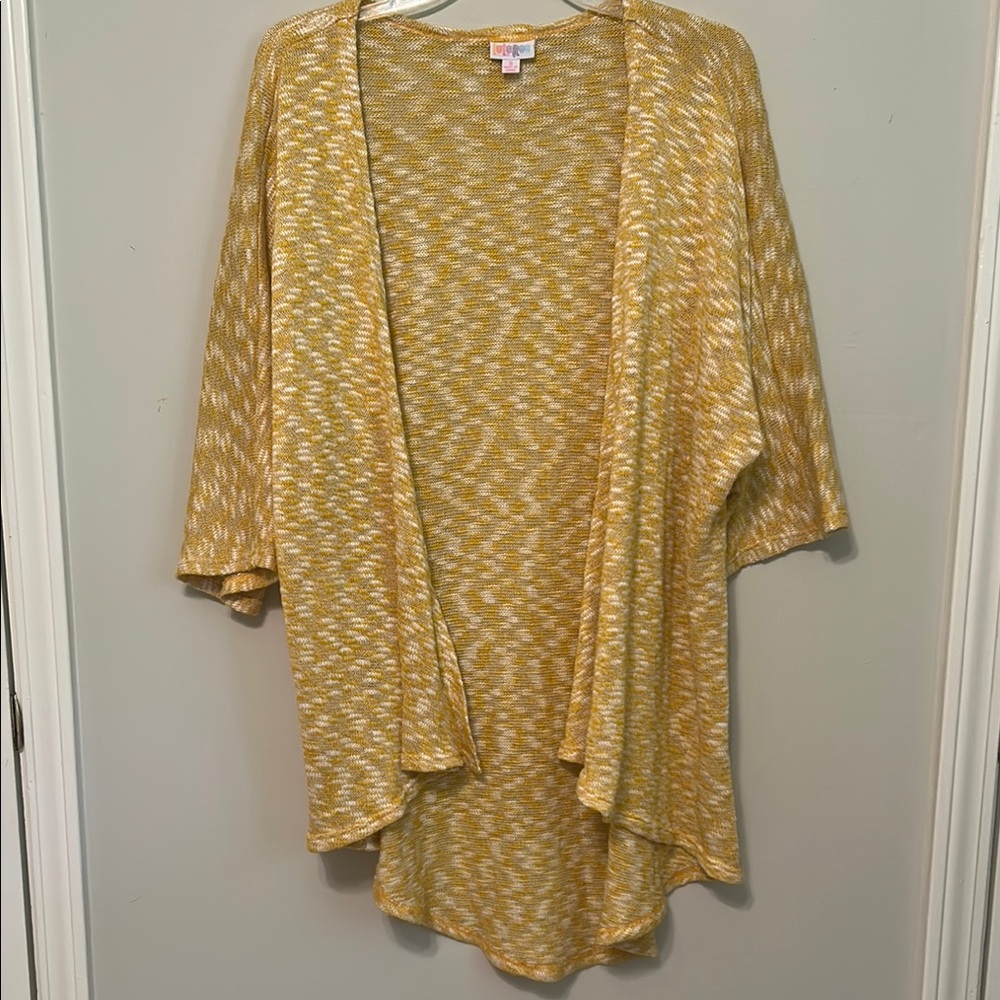 Women’s LuLaRoe Yellow Open Front Cardigan Sweater. Size Small. 💛